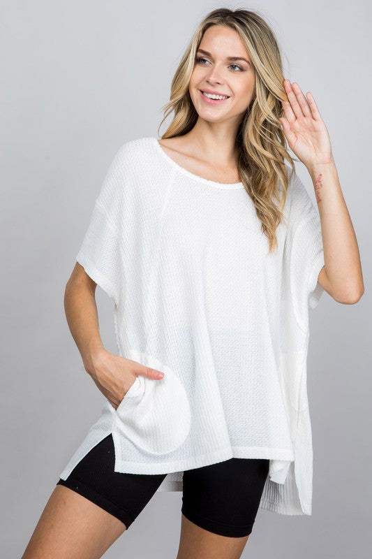 Indie Short Sleeve Oversized Top