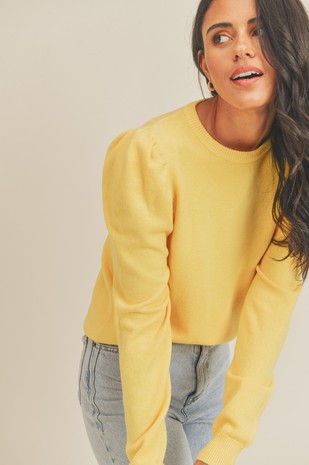 Mia Puffed Sleeve Pullover